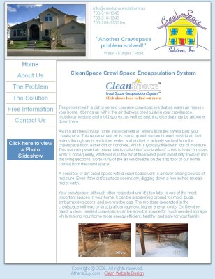Crawl Space Solutions home page