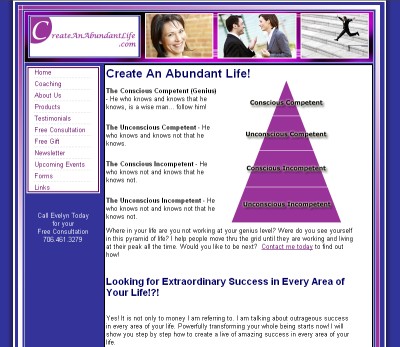 Create an Abundant Life - Home Page