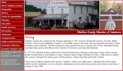 Madison County Chamber of Commerce - History