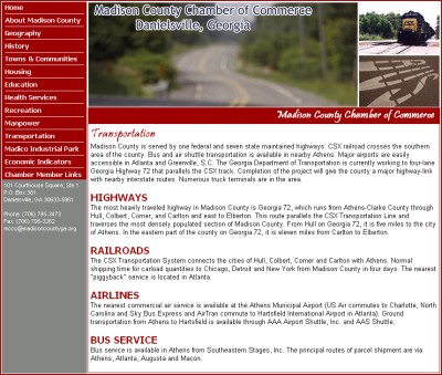 Madison County Chamber of Commerce - Transportation Services