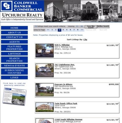 Upchurch Realty Commercial - Searchable Property Lists