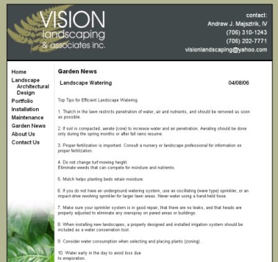 Vision Landscaping - Garden News Blog