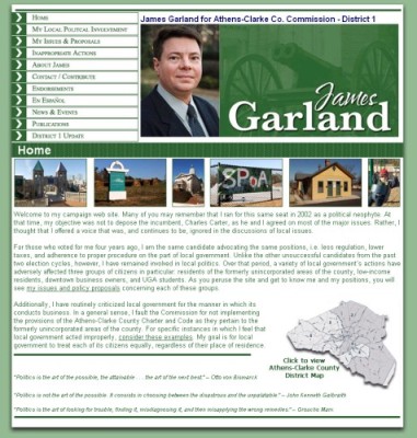 VoteGarland.org Home Page