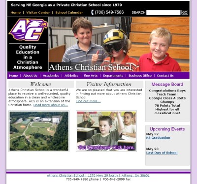 Athens Christian - home page