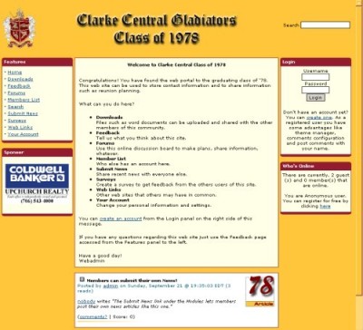 Clarke Central Gladiators - Class of 1978