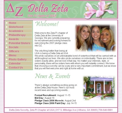 Delta Zeta UGA - Home Page