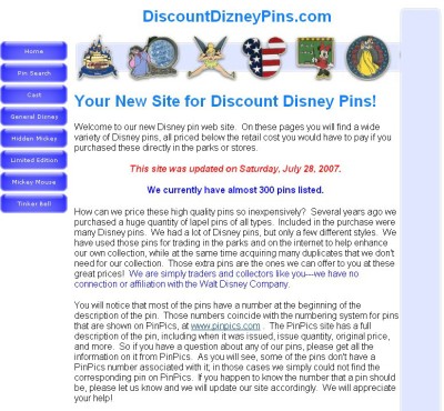 Discount Dizney Pins - Home Page
