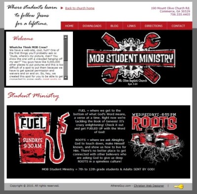 Student Ministry Home Page