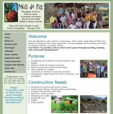 Nicaragua Mission Website
