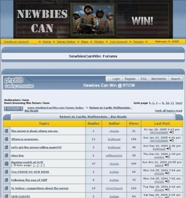 Newbies Can Win - Return to Castle Wolfenstein Clan