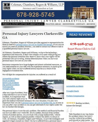 Clarkesville GA Personal Injury Law Firm