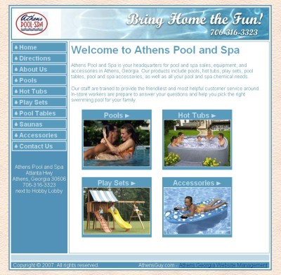 Athens Pool and Spa - Home Page